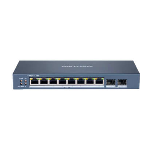 SWITH ADMIN 8 PUERTOS POE 2 PUERTOS 1000M Y 1P FIBRA